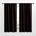 NICETOWN Blackout Window Curtains for Camper - (Toffee Brown Color) 34x48 Inch, 2 Panels Set, Thermal Insulated Room Darkening Blackout Drapes/Draperies with Rod Pocket &amp; Back Tab for Loft