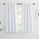 NICETOWN Bunk Bed Insulated Room Darkening Curtains - (Cloud Grey Color) W34 x L54, 2 Pieces, Modern Design Thermal Privacy Protection Window Treatment Drapes/Draperies for Bedroom