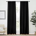 NICETOWN Halloween Black Out Curtain Panels for Bedroom - (Black Color) W42 x L84, 1 Pair, Thermal Insulated Blackout Draperies Window Treatment for Hall Room