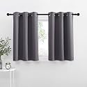 NICETOWN Kitchen Curtains Blackout Drapes for Basement Dorm, 42 W x 36 L