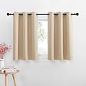 NICETOWN Kitchen Windows Curtains Blackout for Home Christmas, 2 Panels