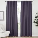NICETOWN Light Reducing Curtain Panels Window Draperies - (Greyish Purple Color) 52x84 inch, 2 Pieces, Insulating Room Darkening Drapes for Bedroom