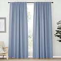 NICETOWN Living Room Blackout Draperies Curtains - (Vintage Blue Color) W70 x L84, 2 Panels, Home Decoration Window Blackout Drape Panels for Patio Door