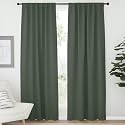 NICETOWN Living Room Blackout Draperies Curtains - (Dark Mallard Color) W52 x L84, 2 Pieces, Room Darkening Window Blackout Drape Panels