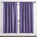 NICETOWN Living Room Blackout Draperies Curtains - (Lilac Purple Color) W70 x L72, 2 Panels, Home Decoration Window Blackout Drape Panels for Patio Door