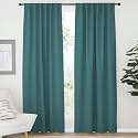 NICETOWN Living Room Blackout Draperies - (Sea Teal Color) W52 x L84, 2 Pieces, Room Darkening Window Blackout Drape Panels