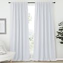 NICETOWN Living Room Darkening Curtain Drapes - (Cloud Grey Color) W70 x L95, Set of 2, Room Darkening Window Treatment Drapery Panels
