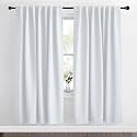 NICETOWN Living Room Darkening Curtain Drapes - (Cloud Grey Color) W62 x L72, Set of 2, Room Darkening Window Treatment Drapery Panels for Room Divider Garage Balcony Office