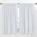 NICETOWN Living Room Darkening Curtain Drapes - (Cloud Grey Color) W70 x L63, Set of 2, Room Darkening Window Treatment Drapery Panels