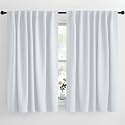 NICETOWN Living Room Darkening Curtains - (Cloud Grey Color) W62 x L63, Set of 2, Match Wall Room Decor, Privacy Blackout Curtains for Closet Door Divider Cover Between Bathroom Sliding Glass Patio