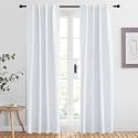 NICETOWN Living Room Darkening Curtains - (Cloud Grey Color) W34 x L84, Set of 2, Home Decor Room Darkening Thermal Insulated Drapery Panels for Office/School/Hospital Window