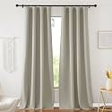 NICETOWN Natural Curtains 108" Length for Living Room, Room Darkening Drapes Thermal Insulated Luxury and Thick Window Ceiling Panels for Farmhouse Family Room, 52" Wide, 2 PCs