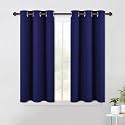 NICETOWN Royal Blue Blackout Draperies Curtains, All Season Thermal Insulated Solid Grommet Top Blackout Curtains/Drapes for Kid's Room (1 Pair, 42 x 45 Inch in Royal Blue)