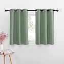 NICETOWN Rustic Kitchen Curtains Country Grommet for Small Windows