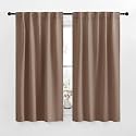 NICETOWN RV Curtains for Camper Windows - (Cappuccino Color) 34x54 Inch, 2 Panels Set, Thermal Insulated Room Darkening Blackout Drapes/Draperies with Rod Pocket &amp; Back Tab for Half Window