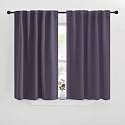 NICETOWN RV Curtains for Camper Windows - (Greyish Purple Color) 42x40 Inch, 2 Panels Set, Thermal Insulated Room Darkening Blackout Drapes/Draperies with Rod Pocket &amp; Back Tab for Half Window
