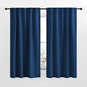 NICETOWN RV Curtains for Camper Windows - (Moroccan Blue Color) 42x50 Inch, 2 Panels Set, Thermal Insulated Room Darkening Blackout Drapes/Draperies with Rod Pocket &amp; Back Tab for Half Window