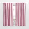 NICETOWN RV Curtains for Camper Windows - (Rouge Pink Color) 42x50 Inch, 2 Panels Set, Thermal Insulated Room Darkening Blackout Drapes/Draperies with Rod Pocket &amp; Back Tab for Half Window