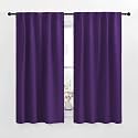 NICETOWN RV Curtains for Camper Windows - (Royal Purple Color) 42x50 Inch, 2 Panels Set, Thermal Insulated Room Darkening Blackout Drapes/Draperies with Rod Pocket &amp; Back Tab for Half Window