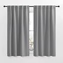 NICETOWN RV Curtains for Camper Windows - (Silver Grey Color) 34x54 Inch, 2 Panels Set, Thermal Insulated Room Darkening Blackout Drapes/Draperies with Rod Pocket &amp; Back Tab for Half Window