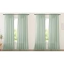 NICETOWN Sheer Curtains for Living Room Extra Long, Rod Pocket Soft Voile Sheer Elegant Window Treatments Airy &amp; Breathable for Bedroom, Sage Green, W60 x L95, Set of 4