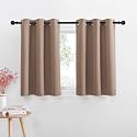 NICETOWN Short Curtains Blackout Curtains for Half Nursery Window