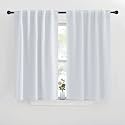 NICETOWN Short Curtains for Small Window - (Cloud Grey Color) W42 Wide, 2 Pieces, 40 inches Length Curtains, Modern Design Thermal Privacy Protection Window Treatment Drapes/Draperies for Bedroom