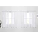 NICETOWN Voile Sheer Curtains 63 Inch Long, Breathable Airy Light Filtering Drapes with Soft Fabric for Bedroom and Nursery, 60" W x 63" L Inches, 4 Panels Set