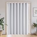 NICETOWN White Blackout Curtain W100 inch for Sliding Glass Door, 1 Panel