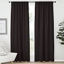 NICETOWN Window Curtains Blackout Drapery Panels - (Toffee Brown Color) 52 inches x 84 Inch, 2 Pieces Set, Solid Blackout Drapes for Theater