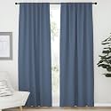 NICETOWN Window Treatment Blackout Curtains - (Stone Blue Color) 52 x 72 inch, 2 Panels, Thermal Insulated Blackout Drapery Panels for Kids Bedroom