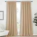 NICETOWN Window Treatment Elegant Curtains - (Biscotti Beige Color) 70 Width X 95, 1 Pair, Room Darkening Curtains and Drapes for Bedroom