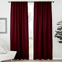 NICETOWN Wine Red Blackout Curtains for Bedroom 52" w x 84" L 2 Panels