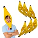 Nicky Bigs Novelties Banana Hat, Yellow Plush Halloween Costume Accessory