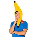 Nicky Bigs Novelties Banana Hat, Yellow Plush Halloween Costume Accessory