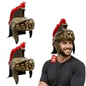 Nicky Bigs Novelties Roman Helmet, Gold Plastic for Gladiator Costume