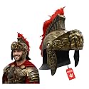 Nicky Bigs Novelties Roman Helmet, Gold Plastic for Gladiator Costume
