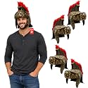 Nicky Bigs Novelties Roman Helmet, Gold Plastic for Gladiator Costume