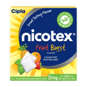 Nicotex 2mg 9 Gums Fruit Burst Flavour Smoking Cessations