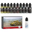 Nicpro 10 Colors WWII German Armor Model Paint Set, 20ml Ready to Use