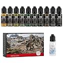 Nicpro 10 Colors WWII German Infantry Model Paint Set, 20ml Military Figure
