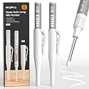 Nicpro 2PCS Long Nib Marker Pen, 30mm Fine Tip White Paint Marker for Metal