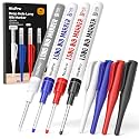 Nicpro 30MM Long Nib Marker Pens (Black, Red, Blue, White, 4 PCS)
