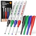 Nicpro 30MM Long Nib Marker Pens (Black, Red, Blue, Green, 4 PCS)