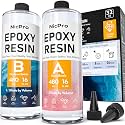 Nicpro 32 Ounce Crystal Clear Epoxy Resin Kit, Food Safe Resin