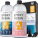 Nicpro 64 Ounce Crystal Clear Epoxy Resin, Food Safe Resin