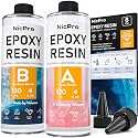 Nicpro 8 Ounce Crystal Clear Epoxy Resin, Food Safe Resin