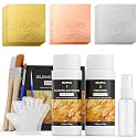 Nicpro Gold Leaf Gilding Adhesive Set, 100ml Water-Based Glue and Varnish