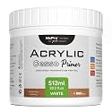 Nicpro White Heavy Gesso Primer for Acrylic Painting(28.2Oz / 800GM)