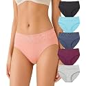 NICSY Womens Underwear Cotton Bikini Panties Lace